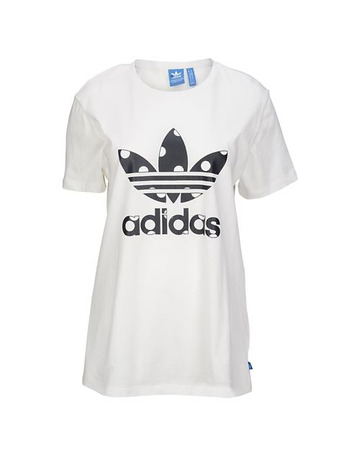 Adidas Originals Mujer Camiseta Big Logo Dots (blanco/negro)