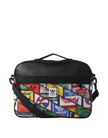 Adidas Originals Bolso Airliner Graphic Labels Tongue (negro/multicolor)