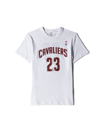 Adidas NBA Camiseta Gametime James Cavaliers (blanco/burdeos)