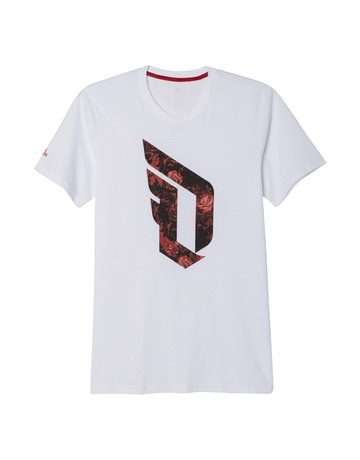 Adidas Camiseta Dame Floral (blanco/rojo)