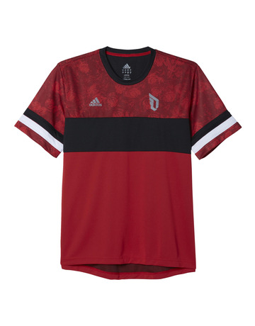 Adidas Camiseta Dame Floral (rojo/negro)