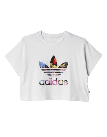 Adidas Originals Camiseta Junior Basketball Floral (blanco/multicolor)