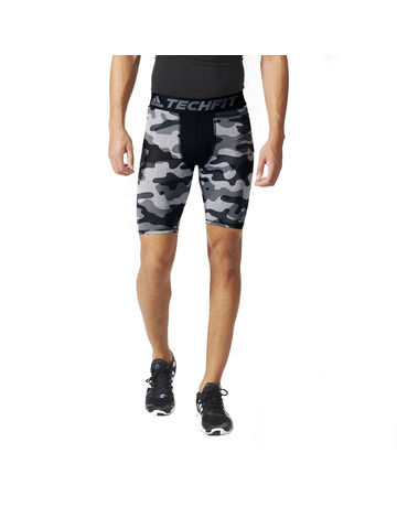 Adidas Mallas Cortas Techfit Base (negro/gris)
