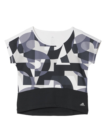 Adidas Junior G Camiseta Wardrobe Fitness (negro/gris/blanco)