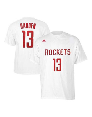 Adidas NBA Camiseta Gametime Harden Rockets (blanco/rojo)