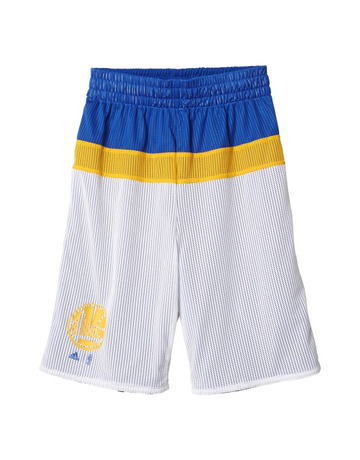Adidas NBA Youth Winter Hoops Rev Short Golden State Warriors (azul/amarillo/blanco)