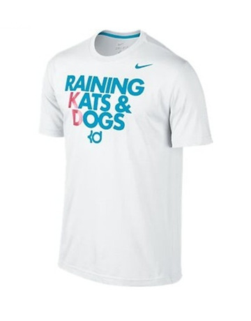 KD Raining Tee (100/blanco/azul)