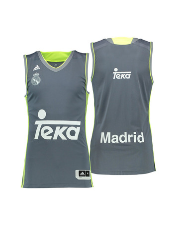 Camiseta Real Madrid Basket 2015/16 (gris/volt)