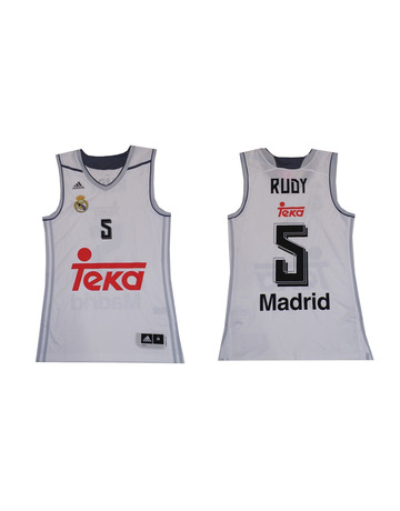 Camiseta Rudy #5# Real Madrid Basket 2015-2016 (blanco/gris)