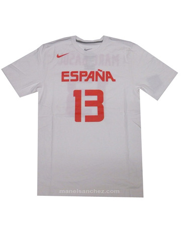 Camiseta Cubre Marc Gasol #13# España (102/blanco/rojo)