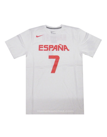 Camiseta Cubre Navarro #7# España (101/blanco/rojo)