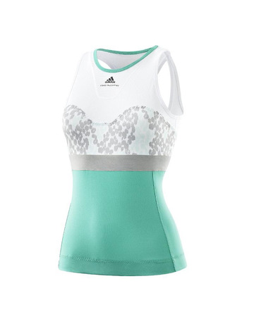 Adidas Camiseta Mujer Stella McCartney Barricade (Blanco/Verde)