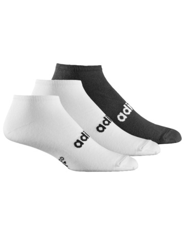Adidas Calcetines LINEAL LINER T (Blanco/Negro)