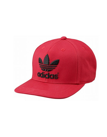 Adidas Gorra Adicolor Trefoil Flat (rojo/negro)