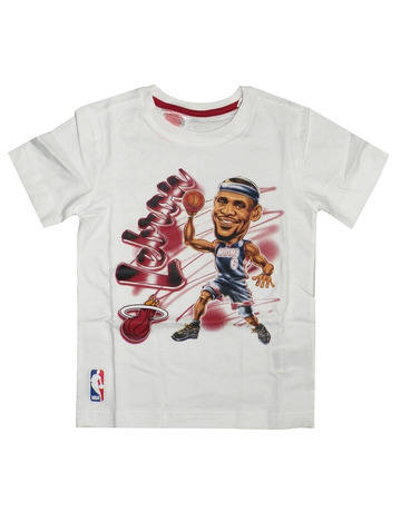 Adidas NBA Camiseta Niño GFX Air Brush Lebron (blanco)