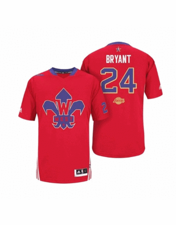 Adidas NBA Camiseta Bryant All-Star 2014 Oeste (rojo/purpura)