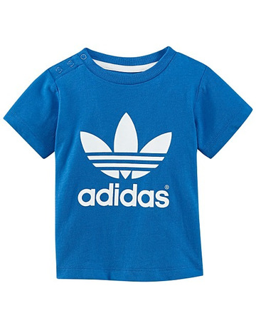 Adidas Camiseta Trefoil Infantil (azul/blanco)