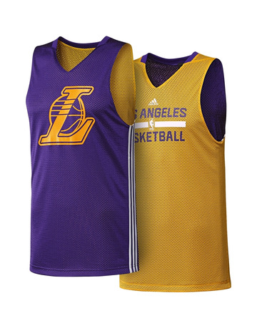 Adidas NBA Camiseta Niño Lakers Reversible Smer R (purpura/amar)