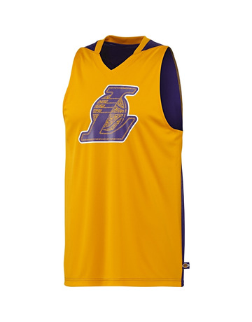 Adidas Camiseta NBA Entreno Lakers Summer Run  (amarillo/purple)