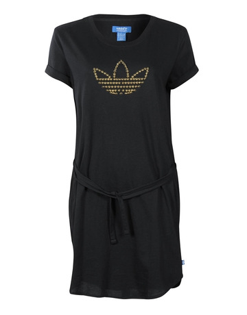 Adidas Vestido Mujer Original Tee Dress (negro/oro)