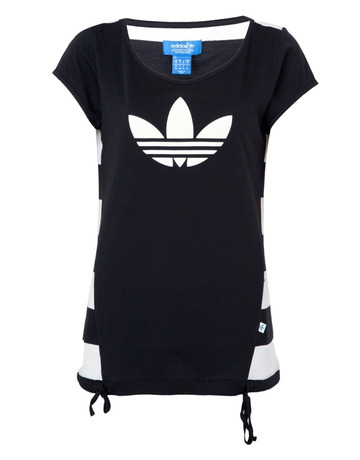 Adidas Camiseta Mujer Logo (negro/blanco)