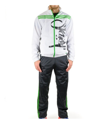 Adidas Chándal TS Street OC (blanco/negro/verde)