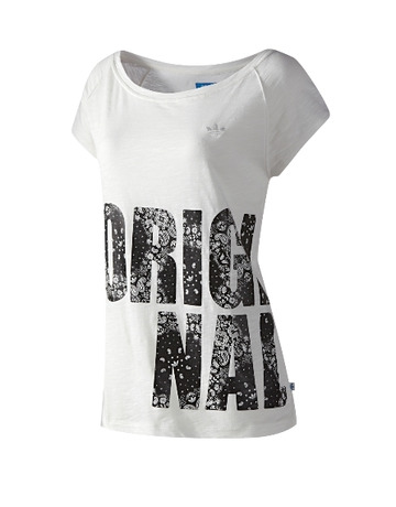 Adidas Camiseta Mujer Original Paisley (blanco/negro)