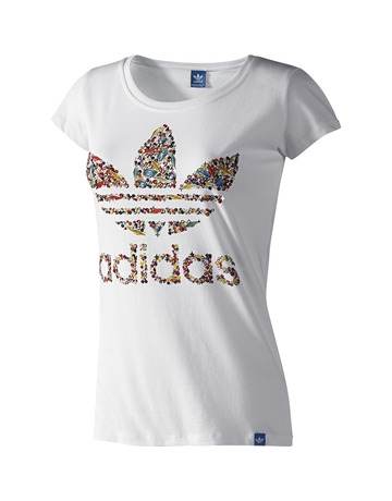 Adidas Camiseta Precious Stones Trefoil Mujer (blanco)