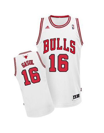 Adidas Camiseta Swingman Pau Gasol Bulls (blanco/rojo)