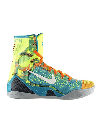 Kobe 9 Elite "Influence" (300/verde/amarillo/naranja/gris)