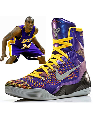Kobe 9 Elite "Lakers Team"  (500/purple/laser orange/wolf grey)