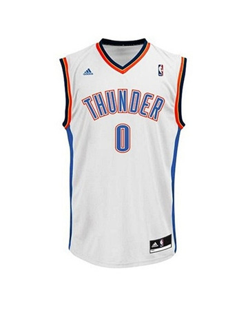 Adidas Camiseta Réplica Russell Westbrook Oklahoma (blanca)
