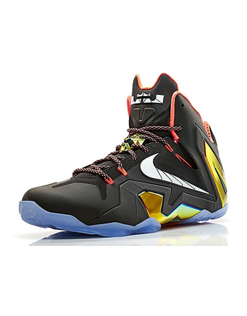 Lebron XI Elite "Gold" (002/negro/metalic gold/blanco/azul)