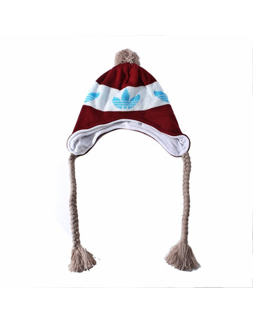 Adidas Originals Gorro Peruvian Style (burdeos/blanco/azul)
