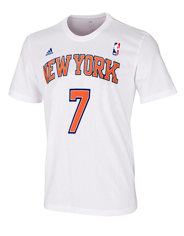 Adidas Camiseta NBA Game Time Anthony Nº 7 (blanco/naranja/azul)