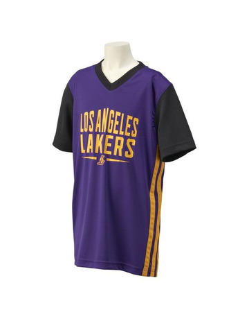 Adidas Camiseta Niño NBA Los Angeles Lakers Summer Run (purpura/negro/amarillo)