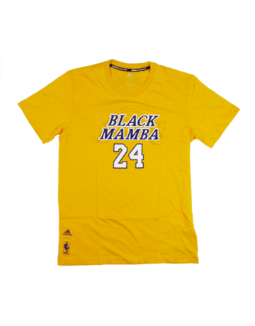 Adidas Camiseta NBA Nick Name Kid L.A Lakers Black Manba Nº 24 (amarillo)