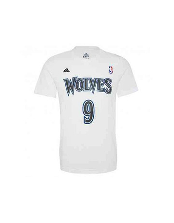 Adidas Camiseta NBA Game Time Rubio Nº 9 (blanco)