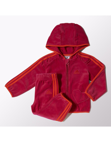 Adidas Chándal Bebé Velour FZ (rosa/naranja)