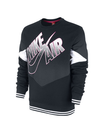 Nike Sudadera Air Pivot Crew (010/negro/blanco)