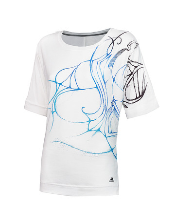 Adidas Camiseta Adilibria Graphic (blanco)