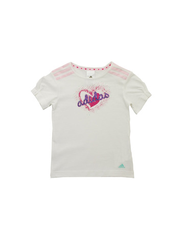 Adidas Camiseta Adigirl Logo (Blanco/Rosa)