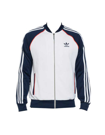 Adidas Original Chaqueta Superstar TrackTop (blanco/marino)