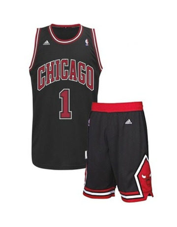 Pack Derrick Rose Bulls Niño (negro/rojo/blanco)