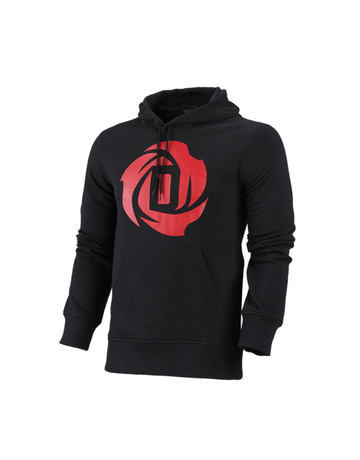 Adidas Sudadera D-Rose Logo (negro/rojo)