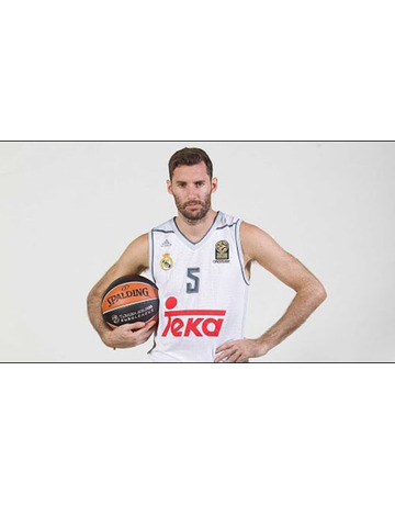 Camiseta Rudy #5# Real Madrid Basket 2015-2016 (blanco/gris)