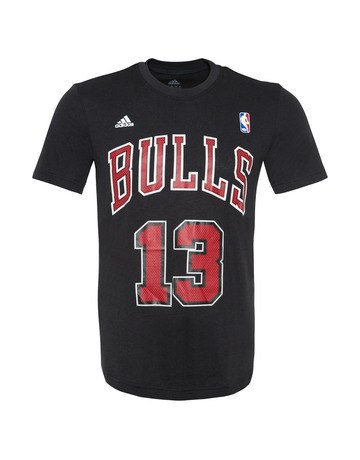 Adidas Camiseta NBA Game Time Noah Nº 13 (negro/rojo)