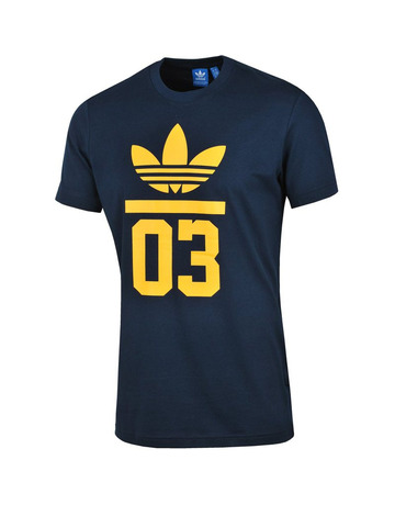 Adidas Originals Camiseta 3Foil (marino/amarillo)