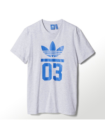 Adidas Originals Camiseta 3Foil (gris/azul)