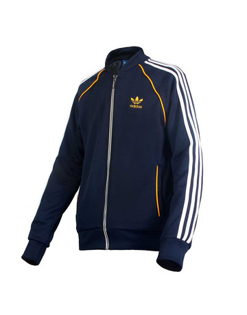 Adidas Original Chaqueta Superstar TrackTop (marino/dorado/blanco)